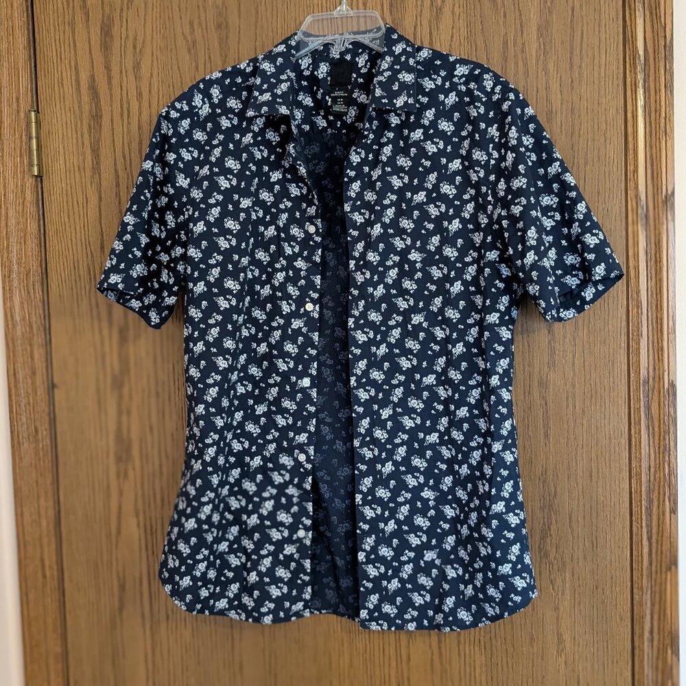 Mens Button Down Short Sleeve Shirt